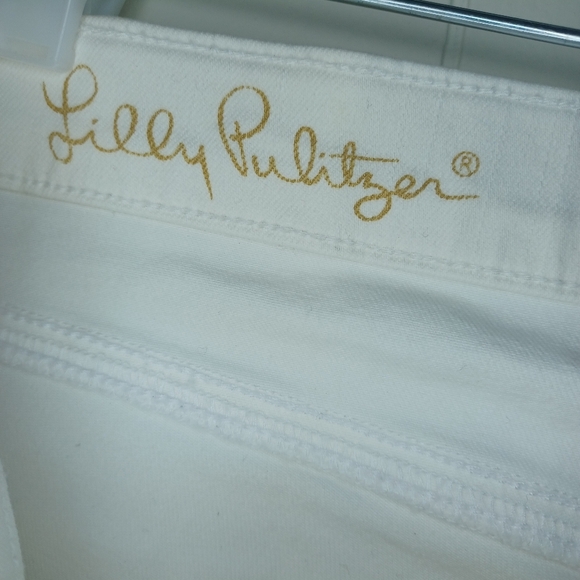 Lilly Pulitzer White Jeans with Fringe Hem - Picture 9 of 13